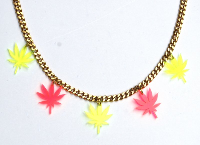 Chronic Collection - Dayglo Multi Leaf Chronic Chain