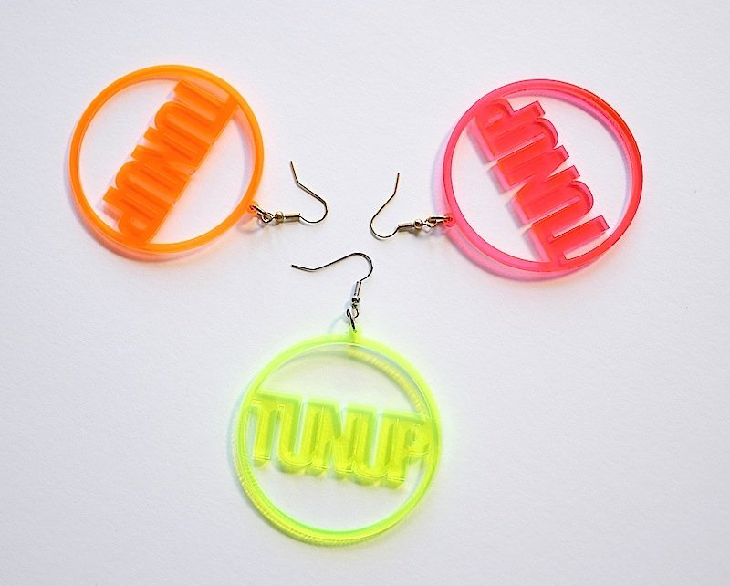 Dayglo TUN UP Earrings