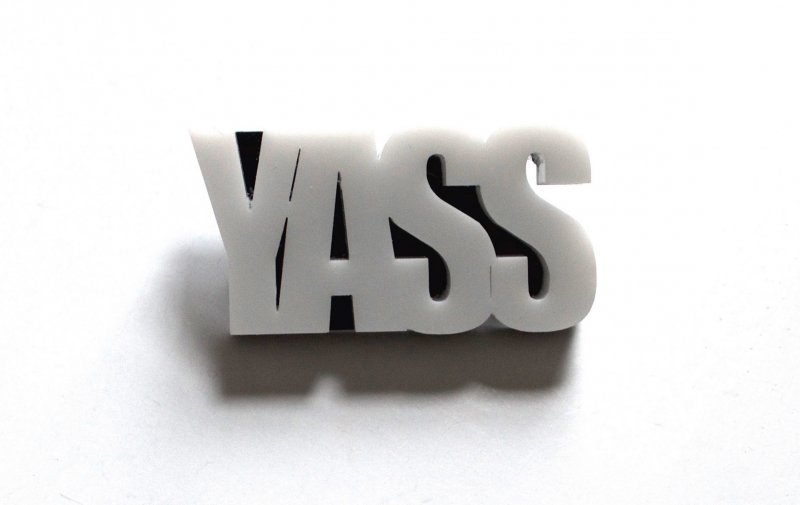 Black & White YASS Pin