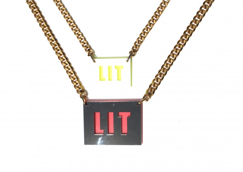 Dayglo Lit Stacked Chain