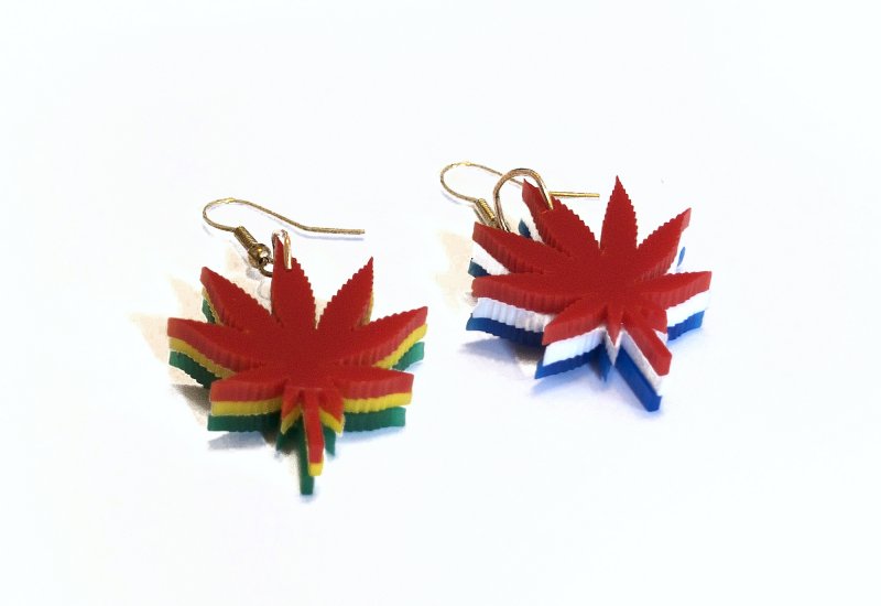 Limited Edition Stacked Chronic Earrings